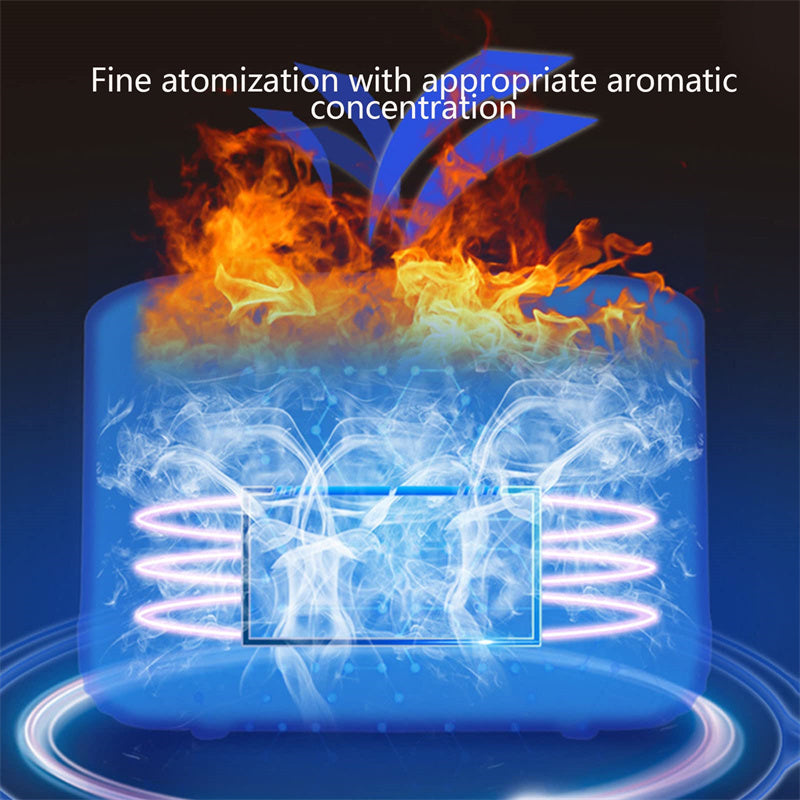 Portable Aroma Diffuser Air Humidifier Ultrasonic Cool Mist Maker With LED Lighting Simulation Colorful Flame Fragrance Machine