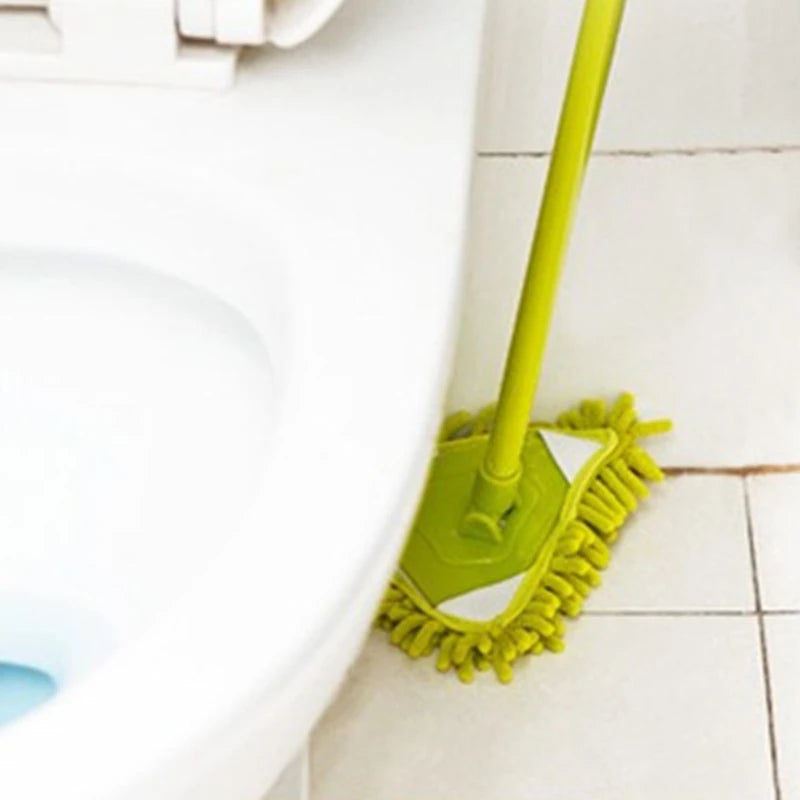 Multi-Purpose Triangular Mop Heads Mini Brush Head Replacement Rotatable Adjustable Home Wall Ceiling Floor Cleaning Dropship