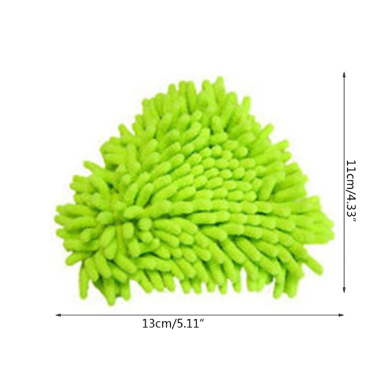 Multi-Purpose Triangular Mop Heads Mini Brush Head Replacement Rotatable Adjustable Home Wall Ceiling Floor Cleaning Dropship