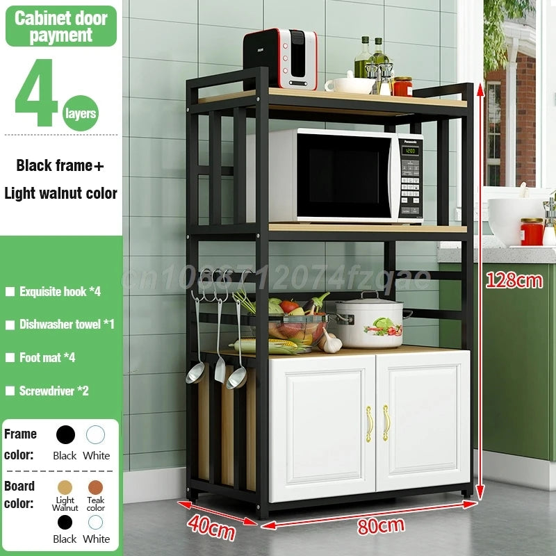 Kitchen Islands Shelf Storage Rack Home Organizer Cabinet Furniture With Non-slip Feet For Kitchens Complete Cabinets