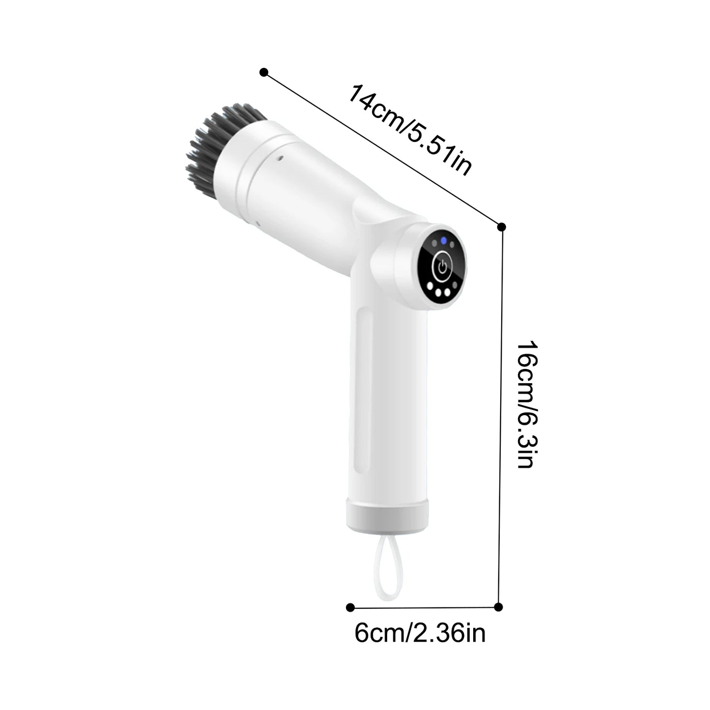 Electric Cleaning Brush, Cordless Spin Scrubber with 3 Repalceable Brush Head, for Cleaning Kitchen Stove, Sink, IPX7 Waterproof