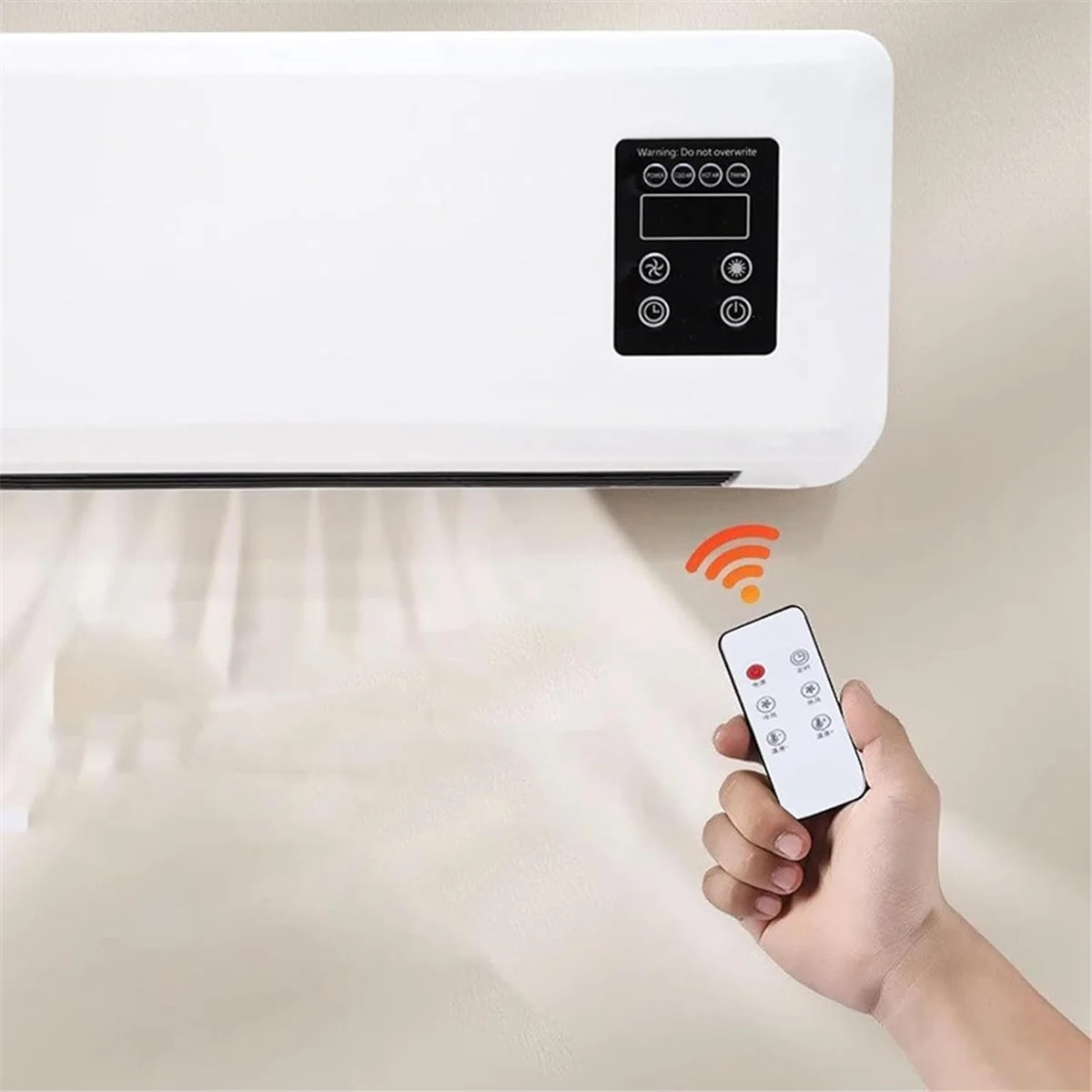 Cooling and Heating Dual-Purpose Heater Household Wall-Mounted Electric Heater Small Air Conditioner EU Plug