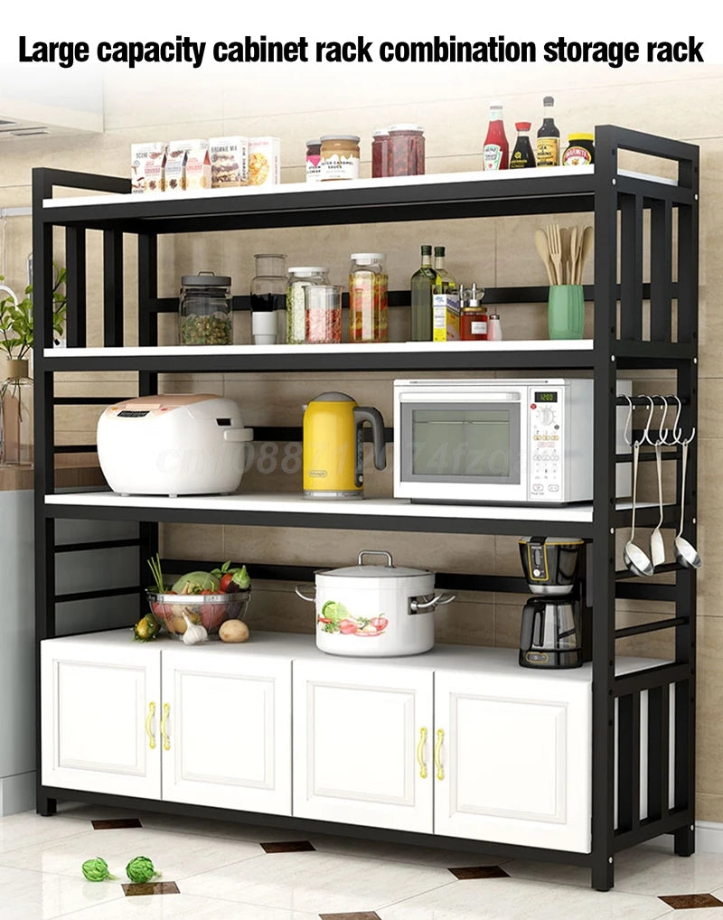 Kitchen Islands Shelf Storage Rack Home Organizer Cabinet Furniture With Non-slip Feet For Kitchens Complete Cabinets