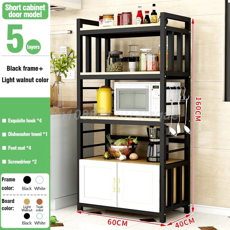 Kitchen Islands Shelf Storage Rack Home Organizer Cabinet Furniture With Non-slip Feet For Kitchens Complete Cabinets