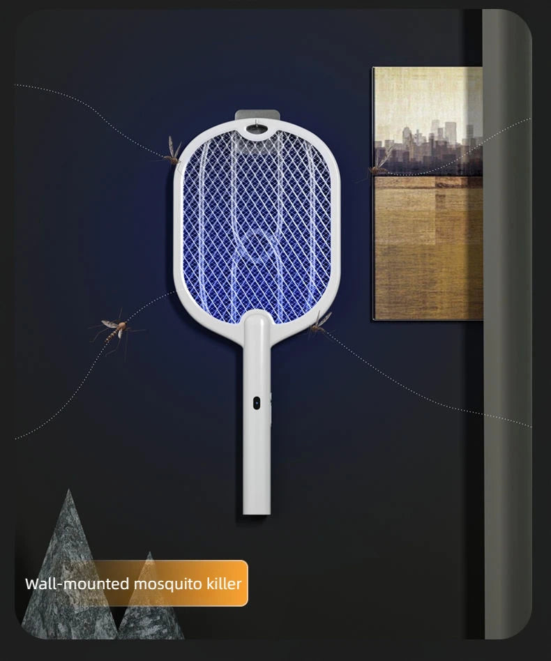 Upgraded 3000V Mosquito Swatter with TYPE-C Charging, 3 in 1 Electric Mosquito Swatter, Mosquito Killer Lamp