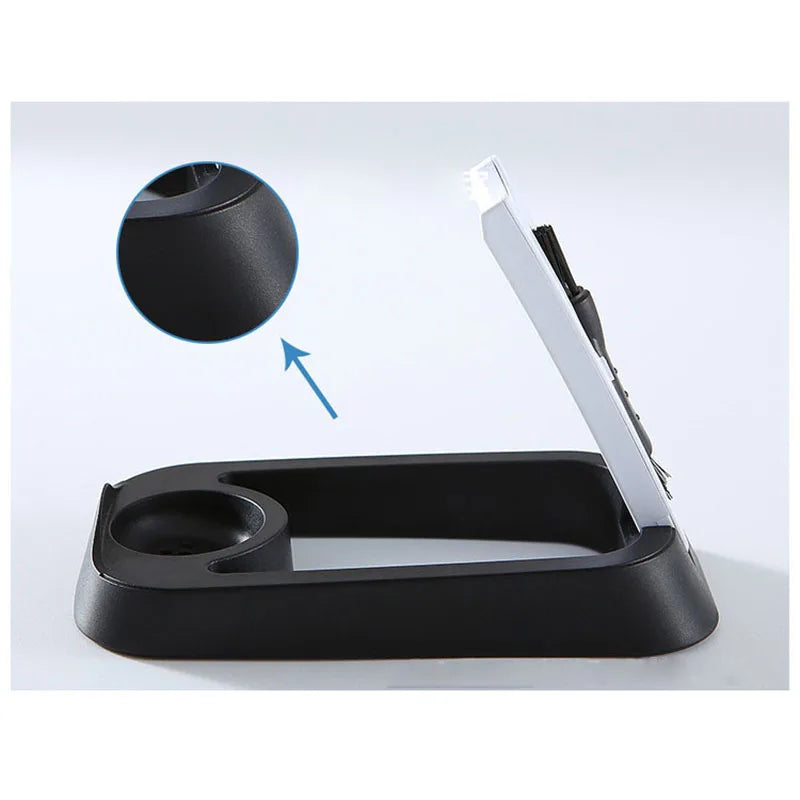 Electric Shaver Stand Holder Universal Razor Support Holder with Cleaning Brush Cleaner Holding Frame for Various Models