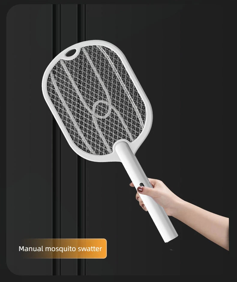 Upgraded 3000V Mosquito Swatter with TYPE-C Charging, 3 in 1 Electric Mosquito Swatter, Mosquito Killer Lamp
