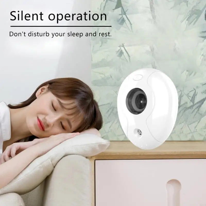 MOLF USB Portable Air Humidifier Bottle Aroma Diffuser LED Night Light Maker for Home Office Humidification