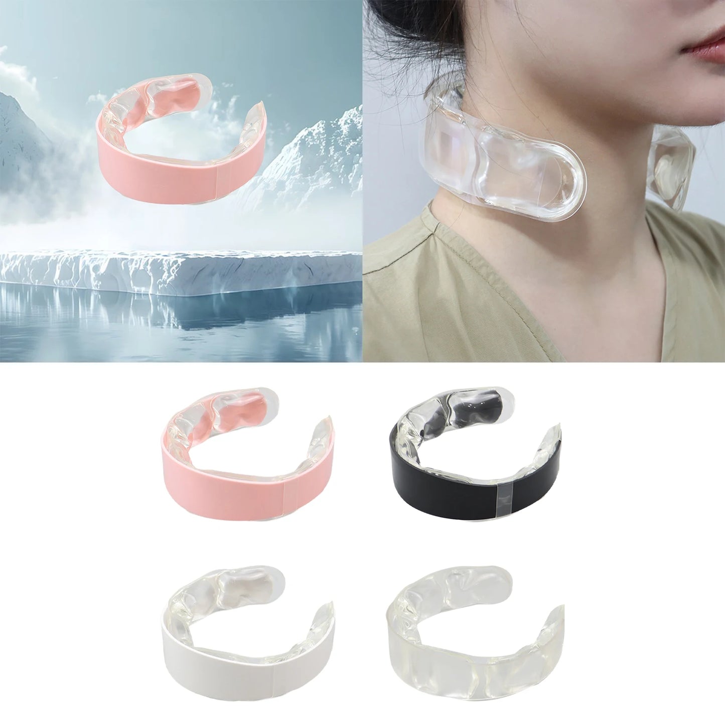 Neck Cooling Ring PCM Cool Neckband for Adults Indoor Workout Sports Summer Cooling Necklace Cooling Neck Rings Wrap
