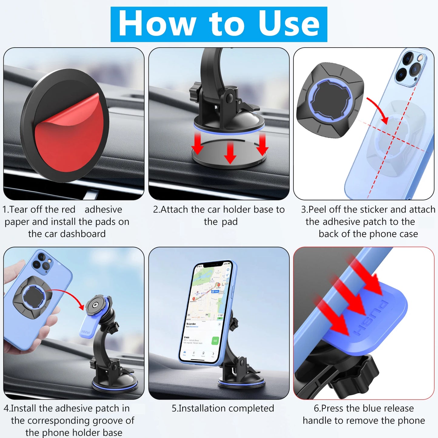 Phone Holders For Your Car Upgraded Car Phone Holder Mount Truck Stand Universal Phone Holder Car Accessories For Dashboard