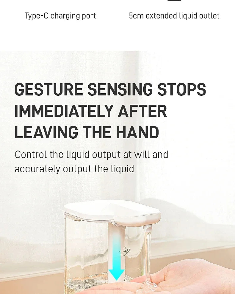 Automatic Sensor Hand Sanitizer Machine Dish Soap Machine Body Wash Shampoo Smart Distance Sensing Kitchen Home Dispenser Toilet