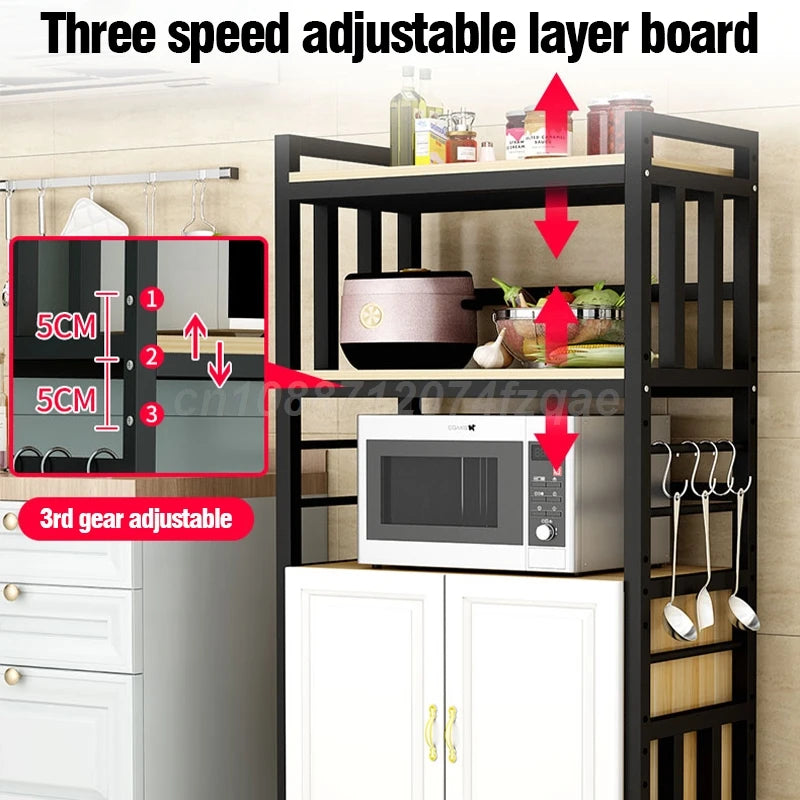 Kitchen Islands Shelf Storage Rack Home Organizer Cabinet Furniture With Non-slip Feet For Kitchens Complete Cabinets