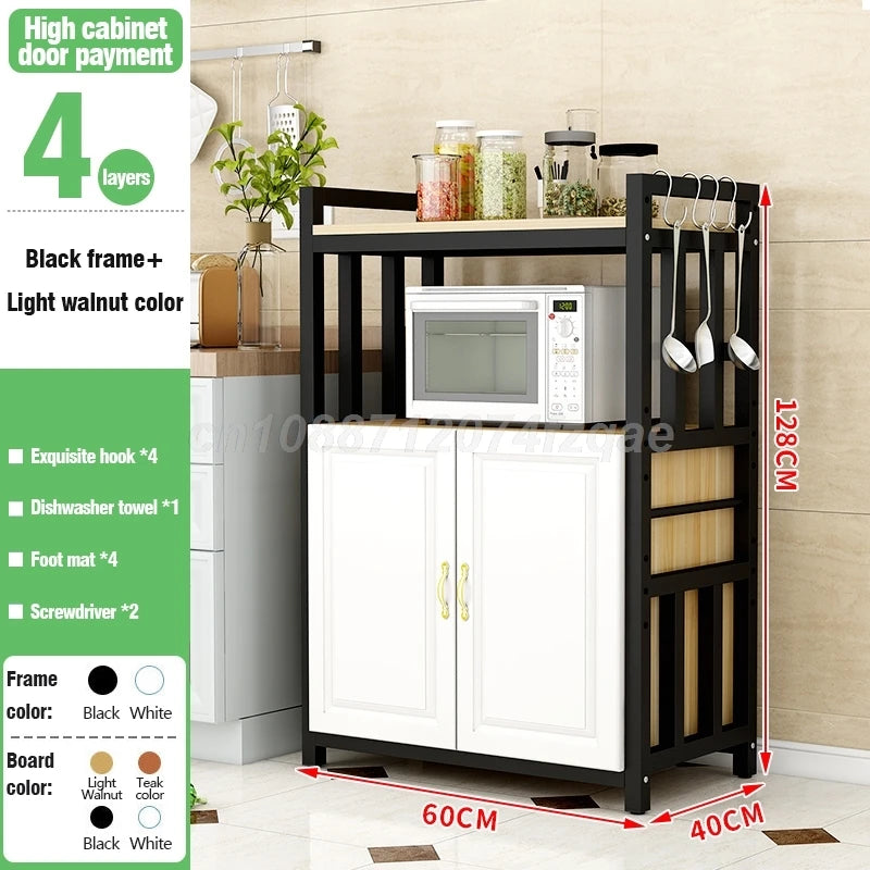 Kitchen Islands Shelf Storage Rack Home Organizer Cabinet Furniture With Non-slip Feet For Kitchens Complete Cabinets