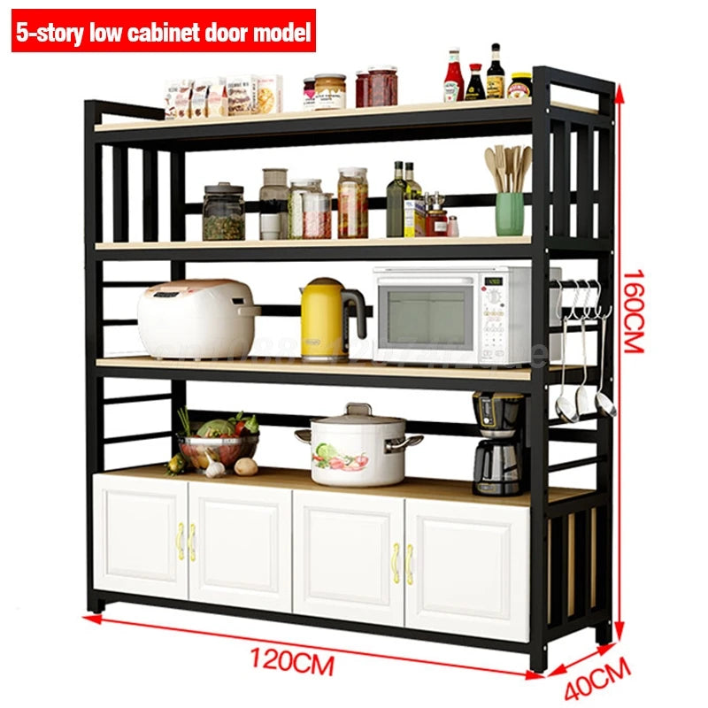 Kitchen Islands Shelf Storage Rack Home Organizer Cabinet Furniture With Non-slip Feet For Kitchens Complete Cabinets