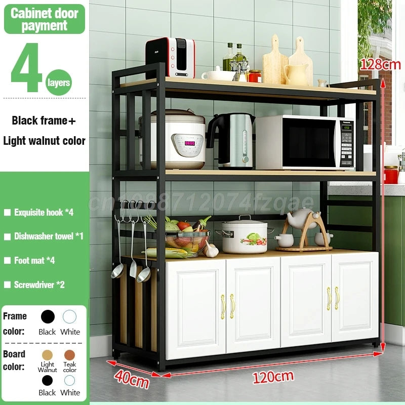 Kitchen Islands Shelf Storage Rack Home Organizer Cabinet Furniture With Non-slip Feet For Kitchens Complete Cabinets