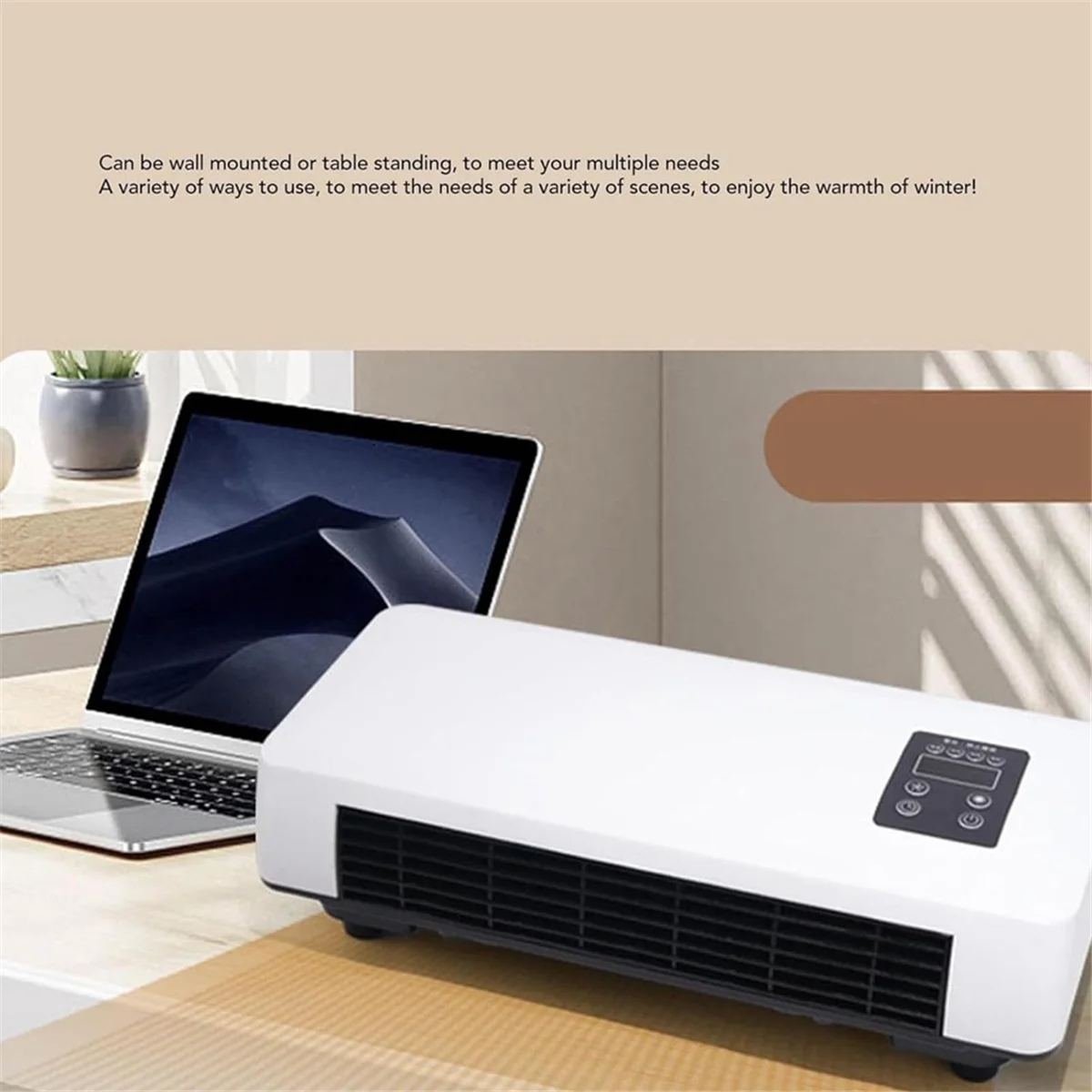 Cooling and Heating Dual-Purpose Heater Household Wall-Mounted Electric Heater Small Air Conditioner EU Plug