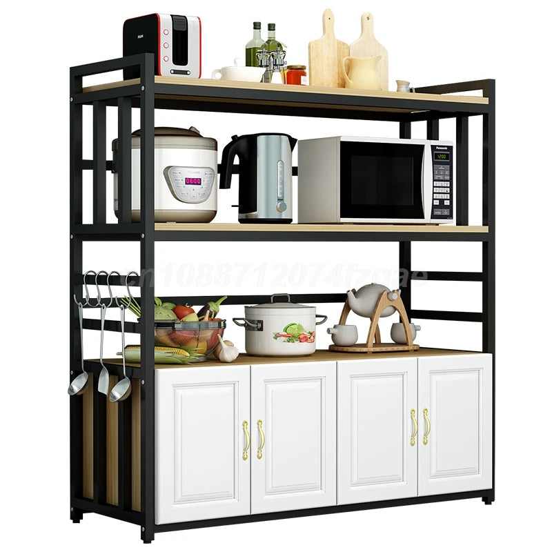 Kitchen Islands Shelf Storage Rack Home Organizer Cabinet Furniture With Non-slip Feet For Kitchens Complete Cabinets