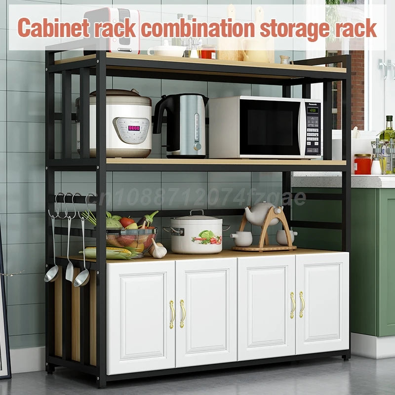 Kitchen Islands Shelf Storage Rack Home Organizer Cabinet Furniture With Non-slip Feet For Kitchens Complete Cabinets