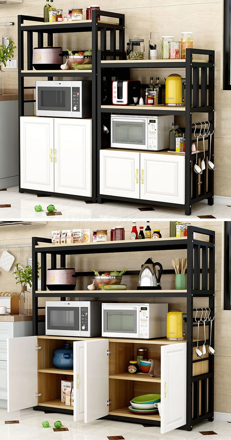 Kitchen Islands Shelf Storage Rack Home Organizer Cabinet Furniture With Non-slip Feet For Kitchens Complete Cabinets