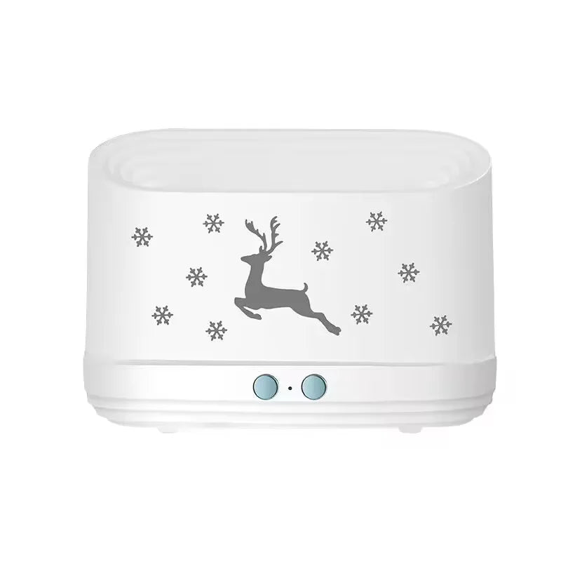 Portable Aroma Diffuser Air Humidifier Ultrasonic Cool Mist Maker With LED Lighting Simulation Colorful Flame Fragrance Machine