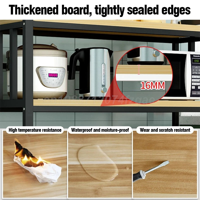 Kitchen Islands Shelf Storage Rack Home Organizer Cabinet Furniture With Non-slip Feet For Kitchens Complete Cabinets