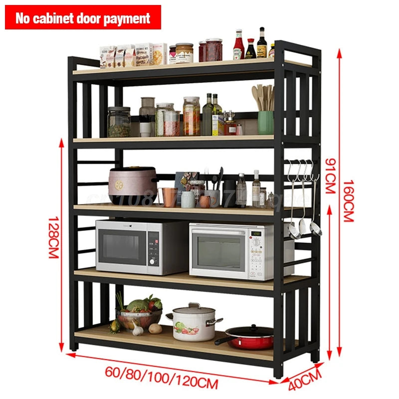 Kitchen Islands Shelf Storage Rack Home Organizer Cabinet Furniture With Non-slip Feet For Kitchens Complete Cabinets