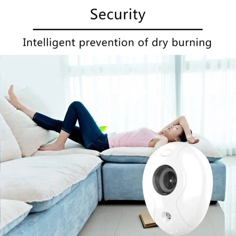 MOLF USB Portable Air Humidifier Bottle Aroma Diffuser LED Night Light Maker for Home Office Humidification