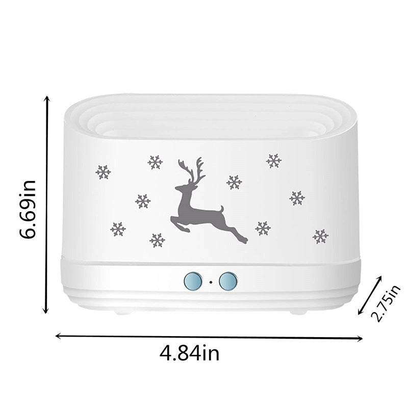 Portable Aroma Diffuser Air Humidifier Ultrasonic Cool Mist Maker With LED Lighting Simulation Colorful Flame Fragrance Machine