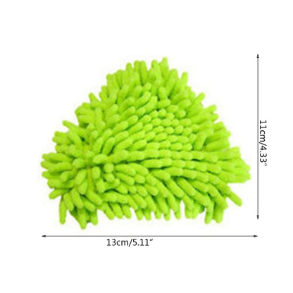Multi-Purpose Triangular Mop Heads Mini Brush Head Replacement Rotatable Adjustable Home Wall Ceiling Floor Cleaning Dropship
