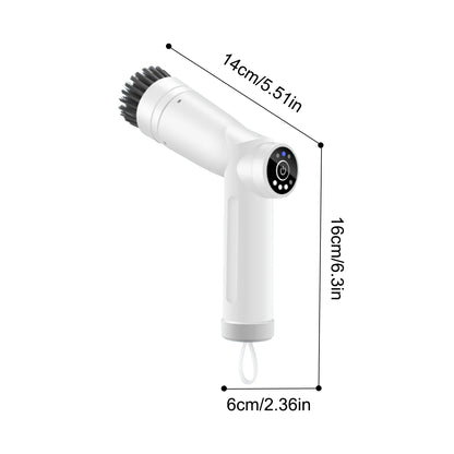 Electric Cleaning Brush, Cordless Spin Scrubber with 3 Repalceable Brush Head, for Cleaning Kitchen Stove, Sink, IPX7 Waterproof