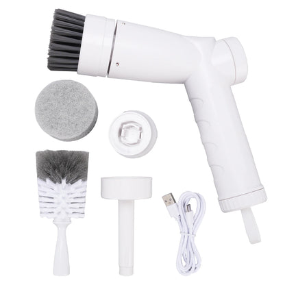 Electric Cleaning Brush, Cordless Spin Scrubber with 3 Repalceable Brush Head, for Cleaning Kitchen Stove, Sink, IPX7 Waterproof