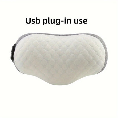 USB Powered Memory Foam Neck PillowWith heat and vibration massage|Ergonomic hexagonal design，Provide the best support
