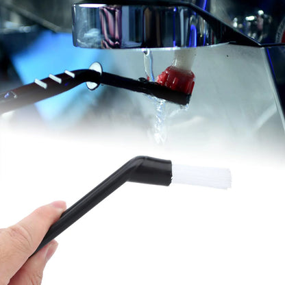 Coffee Machine Brushes  Grinder Nylon Cleaning Brush  Elbow Long Handle Coffee Maker Cleaner Tool Accessories