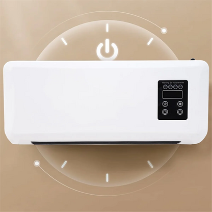 Cooling and Heating Dual-Purpose Heater Household Wall-Mounted Electric Heater Small Air Conditioner EU Plug