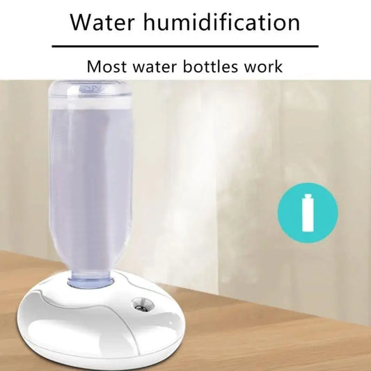 MOLF USB Portable Air Humidifier Bottle Aroma Diffuser LED Night Light Maker for Home Office Humidification